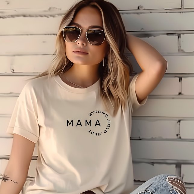 Camisa de tipografia simples do MAMA (Criador carregado)