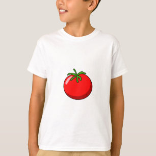 Camisa de tomate de desenho animado