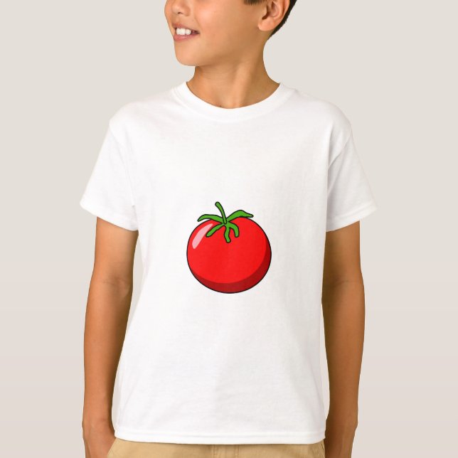 Camisa de tomate de desenho animado (Frente)