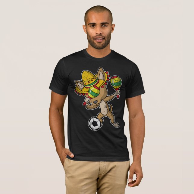 Camisa de toque ligeiro da solha do futebol do cão (Frente Completa)