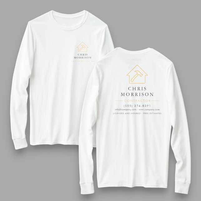 Camisa de Trabalho de Contratação Ouro Branco para (Criador carregado)