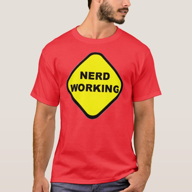 Camisa de trabalho do nerd (Frente)