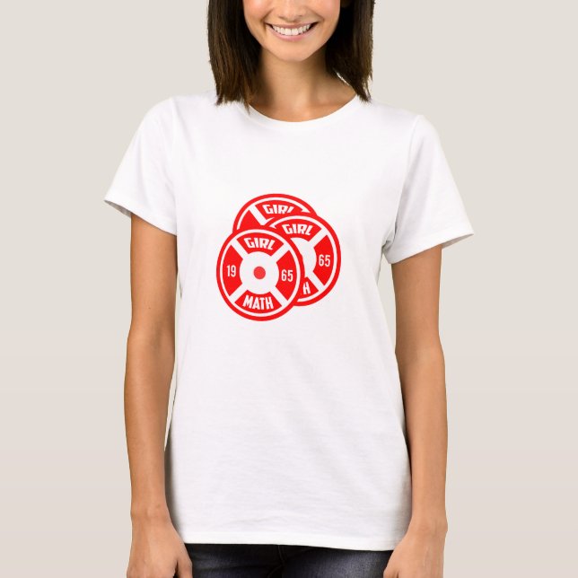 Camisa de treino engraçada para mulheres - Matemát (Frente)
