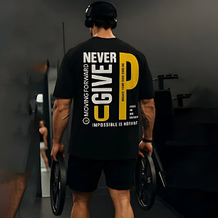 Camisa de treino masculino - "Nunca desista"