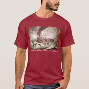 Camisa de trem com junção de neve