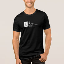Camisa de três blendas Premium do logotipo branco 