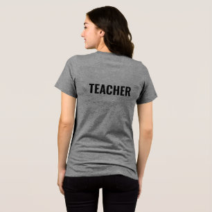 Camisa de três lâminas da Cinza de texto do PROFES