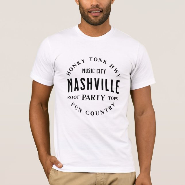 Camisa de três lâminas do Bar Country Music Nashvi (Frente)