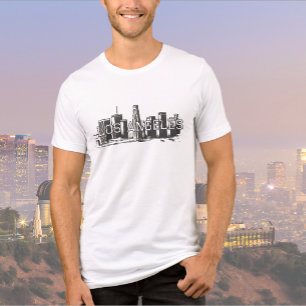 Camisa De Tríplice Gráfica Negro De Los Angeles