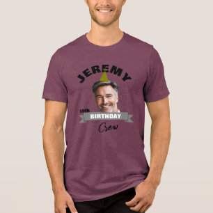 Camisa de Tripulação de Aniversário Personalizada