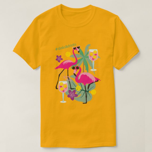 Camisa de Tropical 🤩 Pickleball de Verão (Frente do Design)
