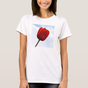 Camisa de Tulipa Vermelha