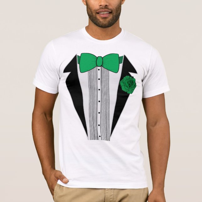 Camisa de Tuxedo Verde (Frente)