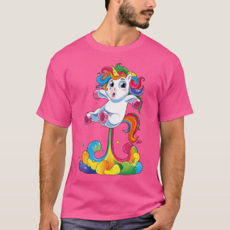 Camisa de Unicórnio Divertida Pum Mágico Unicórnio