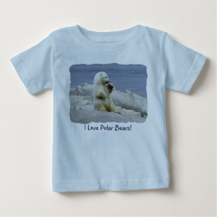 Camisa de Ursinho Polar Fofo e Bebês de Gelo Ártic