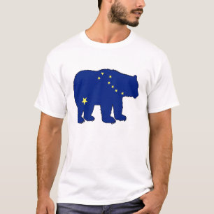 Camisa de urso de bandeira do Alasca