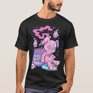 Camisa de Urso Kawaii Pastel Goth Fofo Sinistro Br