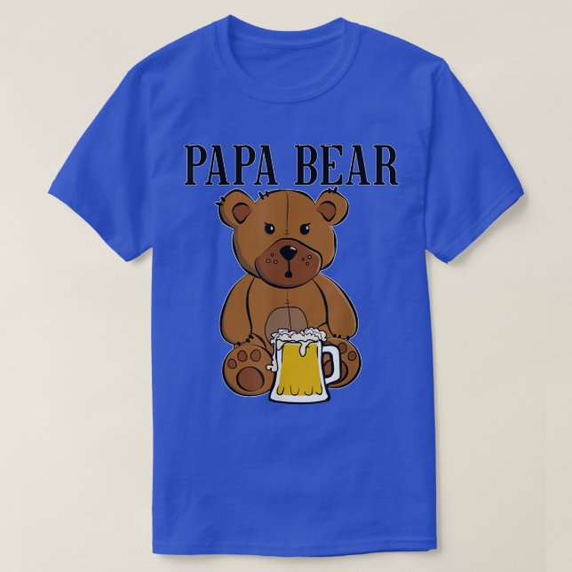 camisa de urso mama e papa camisa de urso pai (Frente do Design)