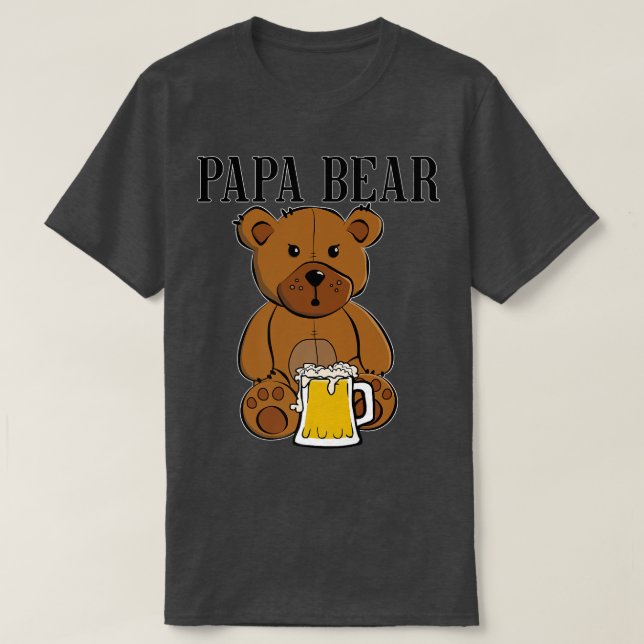 camisa de urso mama e papa camisa de urso pai (Frente do Design)