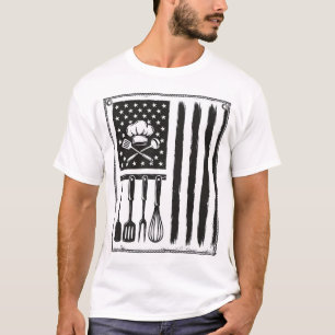 Camisa de Utensílios de Cozinha da Bandeira da Coz