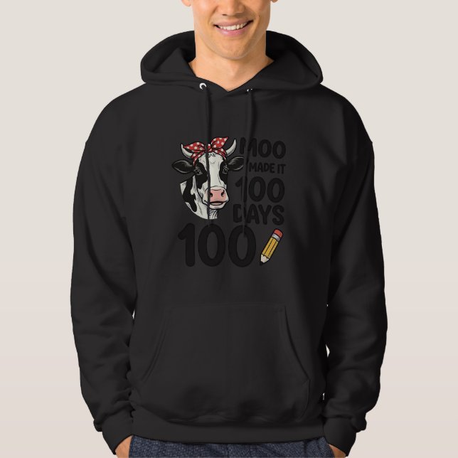 Camisa de Vaca de 100 Dias Desenho de Escola de Gr (Frente)
