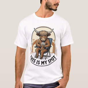 Camisa de Vaca de Beisebol com Mascote de Café Gel
