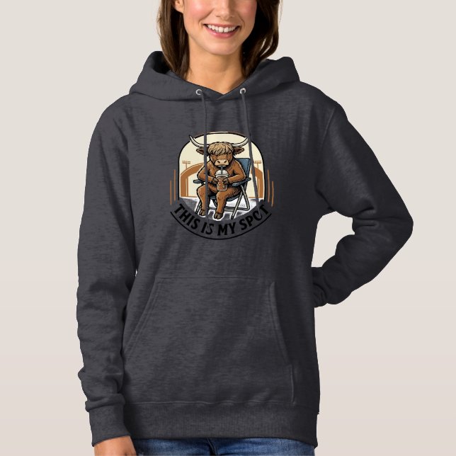 Camisa de Vaca de Beisebol com Mascote de Café Gel (Frente)