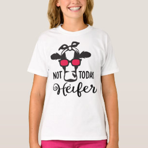 Camisa de Vaca Engraçada Não Hoje Novilha Vaca Fof