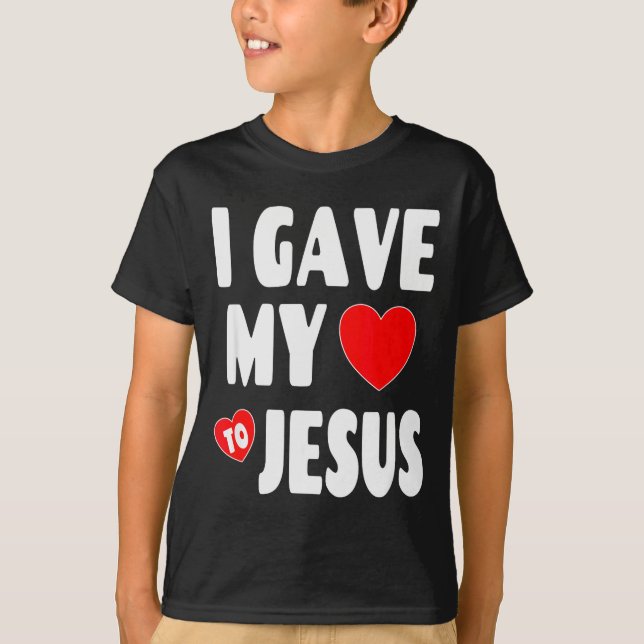 Camisa de Valentino Cristão - Eu Dei Meu Coração a (Frente)