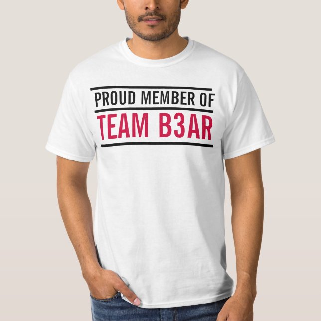 CAMISA DE VALOR DO MEMBRO TEAMB3AR (Frente)