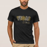 Camisa de Vegas<br><div class="desc">O ouro clássico e o estilo marqueado da celebridade negra Las Vegas tee para o noivo que ama festejar em Vegas! Mais estilos de camisa disponíveis. T-shirts disponíveis para toda a festa noiva.</div>
