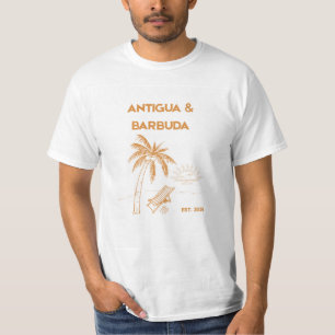Camisa de Verão de Luxo das Caraíbas Antigua Barbu