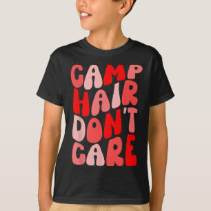 Camisa de verão para menina Cabelo de Acampamento