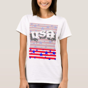Camisa de verão Patriótica de julho na América dos