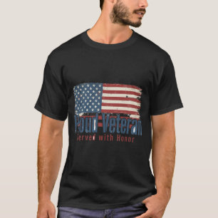 Camisa de Veterano Orgulhoso Serviu Com Honra Ca