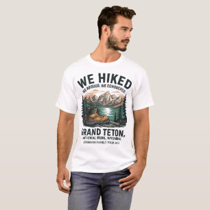 Camisa de viagem da família Grand Teton - Nome per