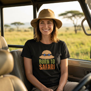 Camisa de Viagem de Aventura Safari Selvagem Nasce