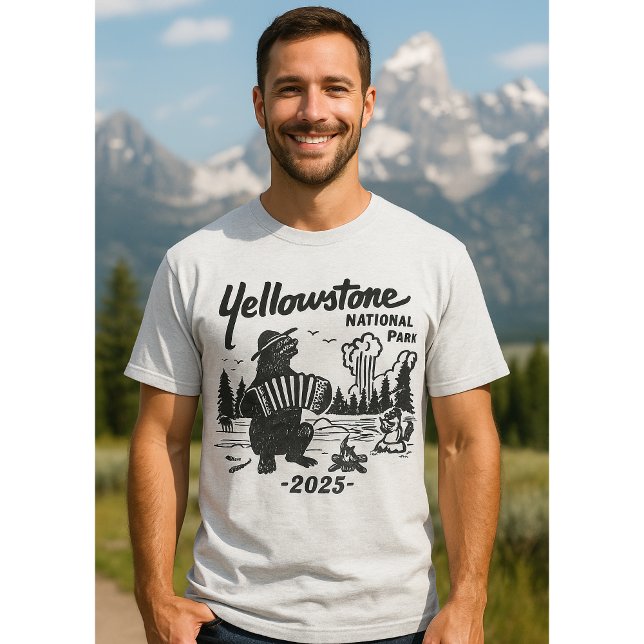 Camisa de Viagem Familiar Yellowstone 2025 (Yellowstone National Park Shirts – Custom Graphic Tees)