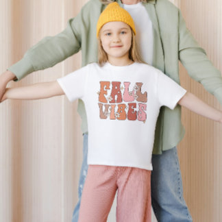 Camisa De Vibes De Queda, Crianças De Ação De Graç
