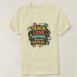 Camisa de Vida de Professor Amor de Professor Insp
