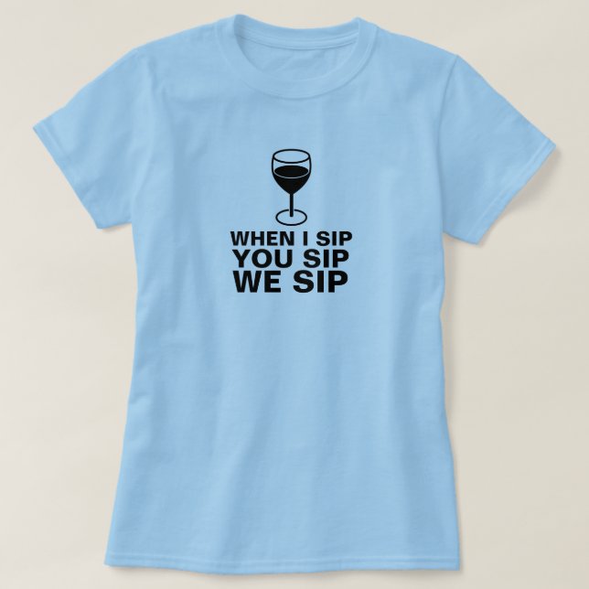 CAMISA DE VINHO SIP (Frente do Design)