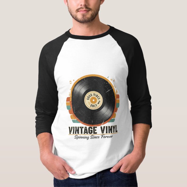 Camisa de Vinil Spinning Since Forever (Frente)