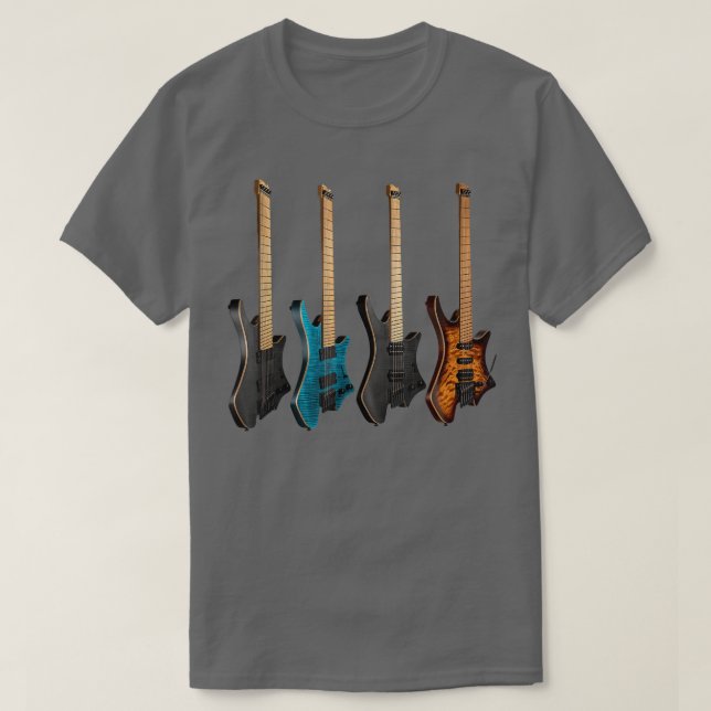 Camisa de violão, camisa de guitarra, camiseta de  (Frente do Design)
