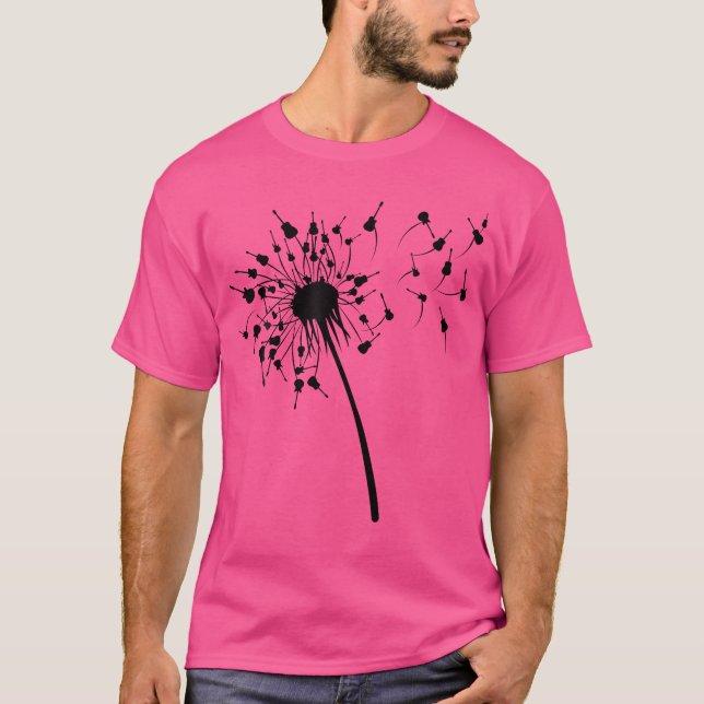 Camisa De Violão Dandelion Para Violão Guitarrista (Frente)