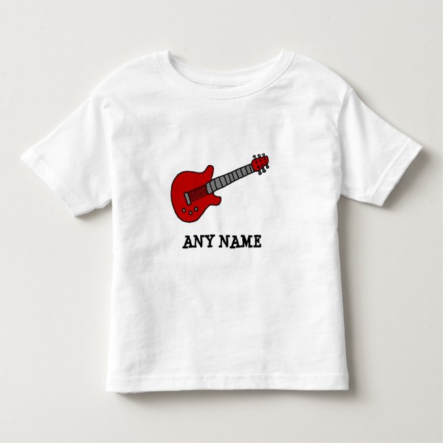 Camisa de violão personalizada para meninos ou men (Frente)