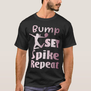 Camisa de volei de Bump Set Spike Repeat para cami