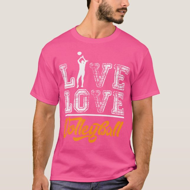 Camisa De Voleibol De Amor Dinheiro Engraçado (Frente)