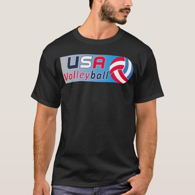 Camisa de Voleibol dos EUA para Homens e Mulheres (Frente)