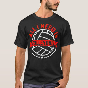 Camisa De Voleibol Só Preciso De Presente Vermelho