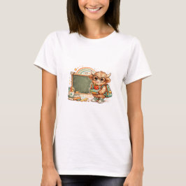 Camisa de Volta às Aulas da Vaca das Terras Altas